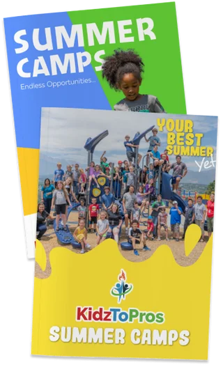 Brochure cover with group picture of children